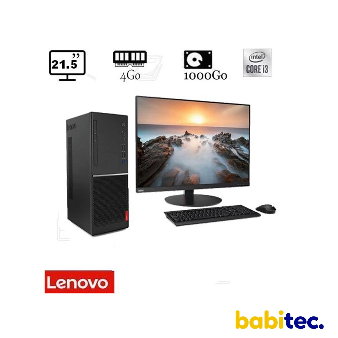 Lenovo PC Bureau Lenovo V50T-13IMB - Core I3 - 4GB - 1TB - 22