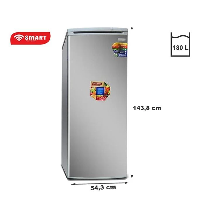 SMART TECHNOLOGY Congélateur Vertical 6 Tiroirs - STCD-335H - 180L - Argent - 12