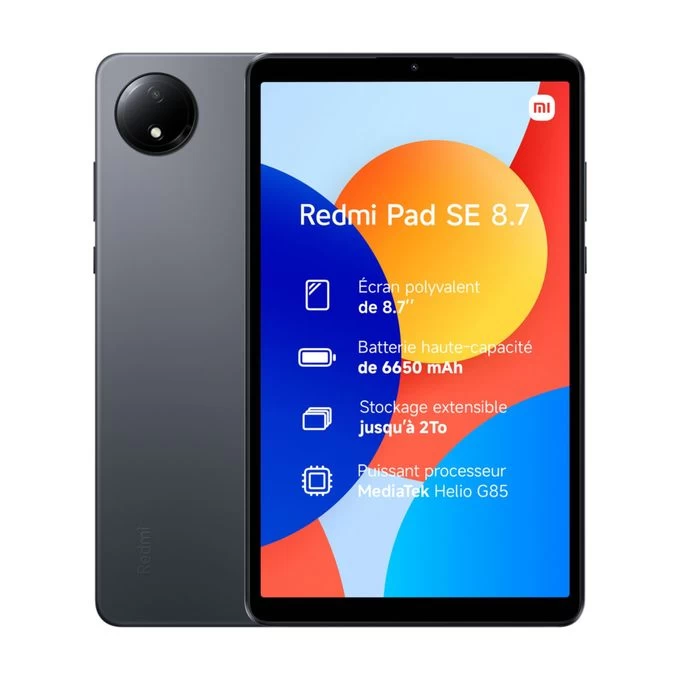 XIAOMI Redmi Pad SE - 8,7" - 4G - 4/64 Go - 5/8 Mpx - Gris - Garantie 12 Mois